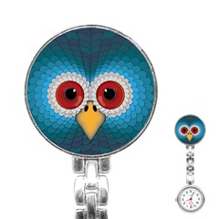 Bird Eyes Abstract Stainless Steel Nurses Watch