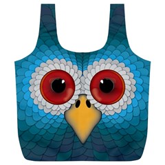 Bird Eyes Abstract Full Print Recycle Bags (l)  by Amaryn4rt