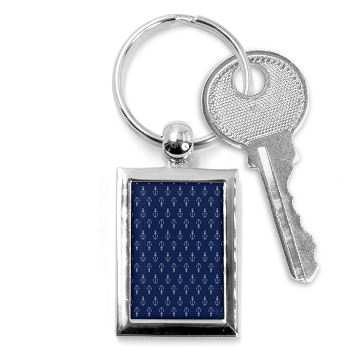 Anchor Pattern Key Chains (Rectangle) 