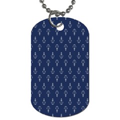 Anchor Pattern Dog Tag (one Side)