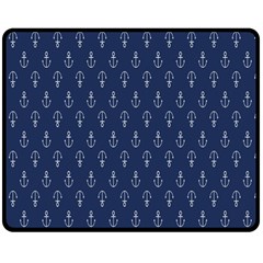 Anchor Pattern Double Sided Fleece Blanket (medium)  by Amaryn4rt