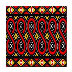 Toraja Traditional Art Pattern Tile Coasters by Amaryn4rt