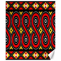 Toraja Traditional Art Pattern Canvas 8  X 10 