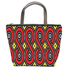 Toraja Traditional Art Pattern Bucket Bags by Amaryn4rt