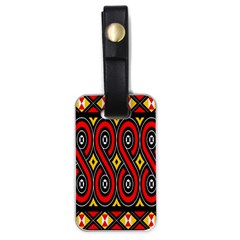 Toraja Traditional Art Pattern Luggage Tags (one Side)  by Amaryn4rt