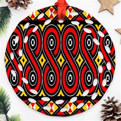 Toraja Traditional Art Pattern Ornament (round Filigree)