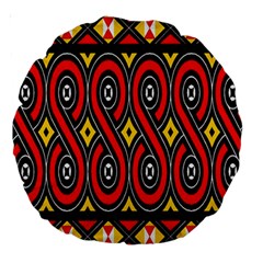 Toraja Traditional Art Pattern Large 18  Premium Round Cushions by Amaryn4rt