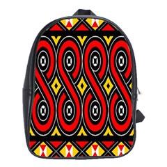 Toraja Traditional Art Pattern School Bags (xl) 