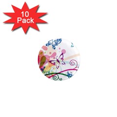 Butterfly Vector Art 1  Mini Magnet (10 Pack)  by Amaryn4rt