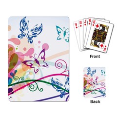 Butterfly Vector Art Playing Card by Amaryn4rt