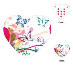 Butterfly Vector Art Playing Cards (heart)  by Amaryn4rt