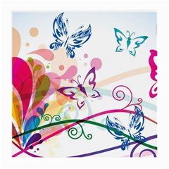 Butterfly Vector Art Medium Glasses Cloth (2-side)