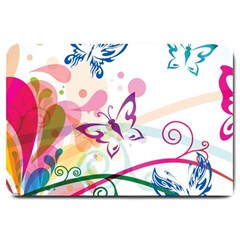 Butterfly Vector Art Large Doormat 