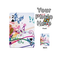 Butterfly Vector Art Playing Cards 54 (mini)  by Amaryn4rt