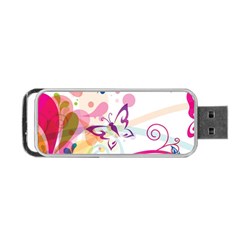 Butterfly Vector Art Portable Usb Flash (two Sides)