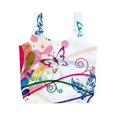 Butterfly Vector Art Full Print Recycle Bags (m)  by Amaryn4rt