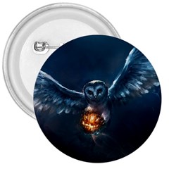 Owl And Fire Ball 3  Buttons