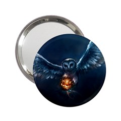 Owl And Fire Ball 2 25  Handbag Mirrors by Amaryn4rt