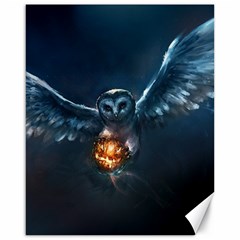 Owl And Fire Ball Canvas 16  X 20   by Amaryn4rt