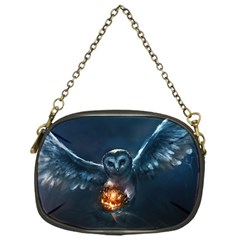 Owl And Fire Ball Chain Purses (one Side)  by Amaryn4rt