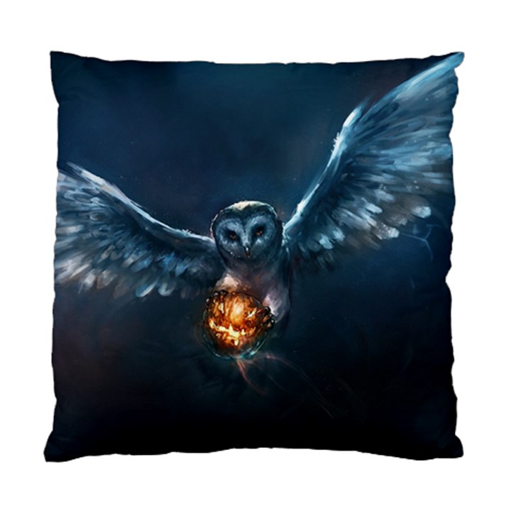 Owl And Fire Ball Standard Cushion Case (One Side)