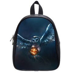 Owl And Fire Ball School Bags (small) 