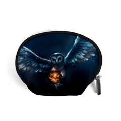 Owl And Fire Ball Accessory Pouches (small) 