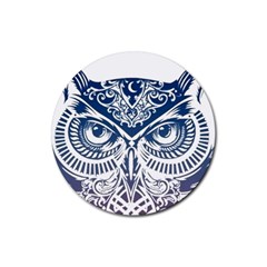 Owl Rubber Round Coaster (4 Pack)  by Amaryn4rt