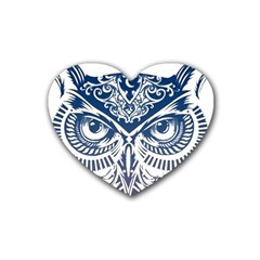 Owl Heart Coaster (4 Pack)  by Amaryn4rt