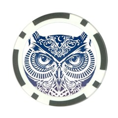 Owl Poker Chip Card Guard (10 Pack) by Amaryn4rt