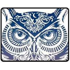 Owl Fleece Blanket (medium)  by Amaryn4rt