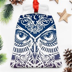 Owl Bell Ornament (two Sides) by Amaryn4rt