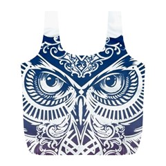 Owl Full Print Recycle Bags (l)  by Amaryn4rt