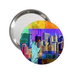 New York City The Statue Of Liberty 2 25  Handbag Mirrors by Amaryn4rt