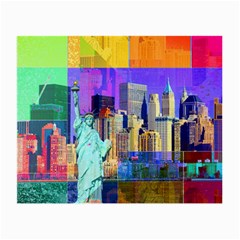 New York City The Statue Of Liberty Small Glasses Cloth by Amaryn4rt