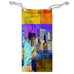 New York City The Statue Of Liberty Jewelry Bag by Amaryn4rt