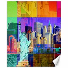 New York City The Statue Of Liberty Canvas 16  X 20   by Amaryn4rt