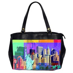 New York City The Statue Of Liberty Office Handbags (2 Sides)  by Amaryn4rt