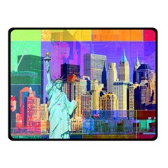 New York City The Statue Of Liberty Fleece Blanket (small) by Amaryn4rt