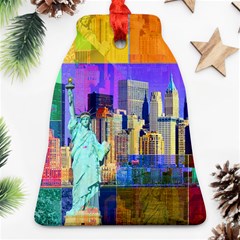 New York City The Statue Of Liberty Ornament (bell) by Amaryn4rt