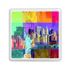 New York City The Statue Of Liberty Memory Card Reader (square)  by Amaryn4rt