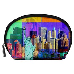 New York City The Statue Of Liberty Accessory Pouches (large)  by Amaryn4rt