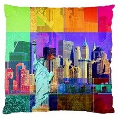 New York City The Statue Of Liberty Standard Flano Cushion Case (one Side) by Amaryn4rt