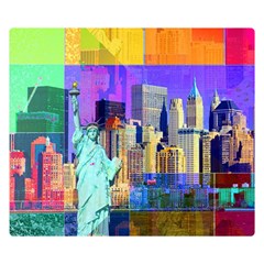 New York City The Statue Of Liberty Double Sided Flano Blanket (small)  by Amaryn4rt