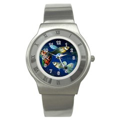 Marine Fishes Stainless Steel Watch