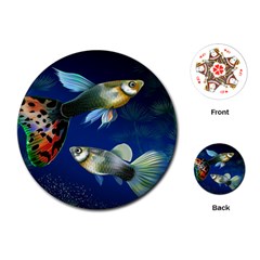 Marine Fishes Playing Cards (round) 