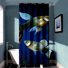 Marine Fishes Shower Curtain 36  X 72  (stall)  by Amaryn4rt