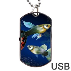 Marine Fishes Dog Tag Usb Flash (two Sides)