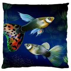 Marine Fishes Standard Flano Cushion Case (two Sides) by Amaryn4rt