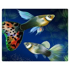 Marine Fishes Double Sided Flano Blanket (medium)  by Amaryn4rt